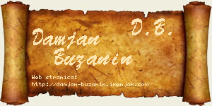 Damjan Bužanin vizit kartica